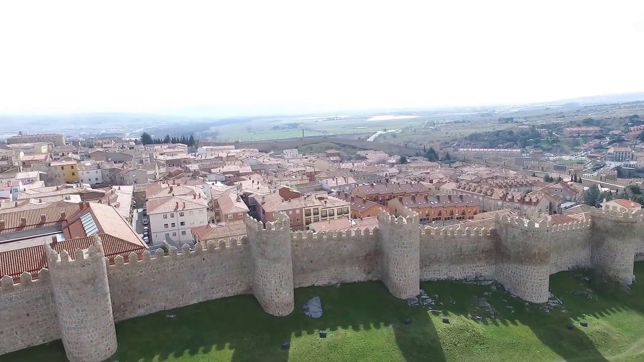 Avila Walls Spain Drone Aerial DJI YouTube