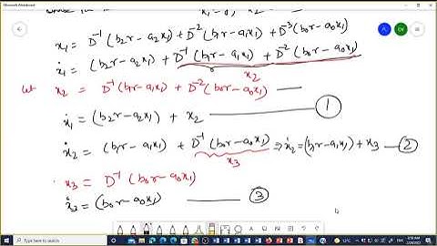 Lecture 23: Observable Canonical Form