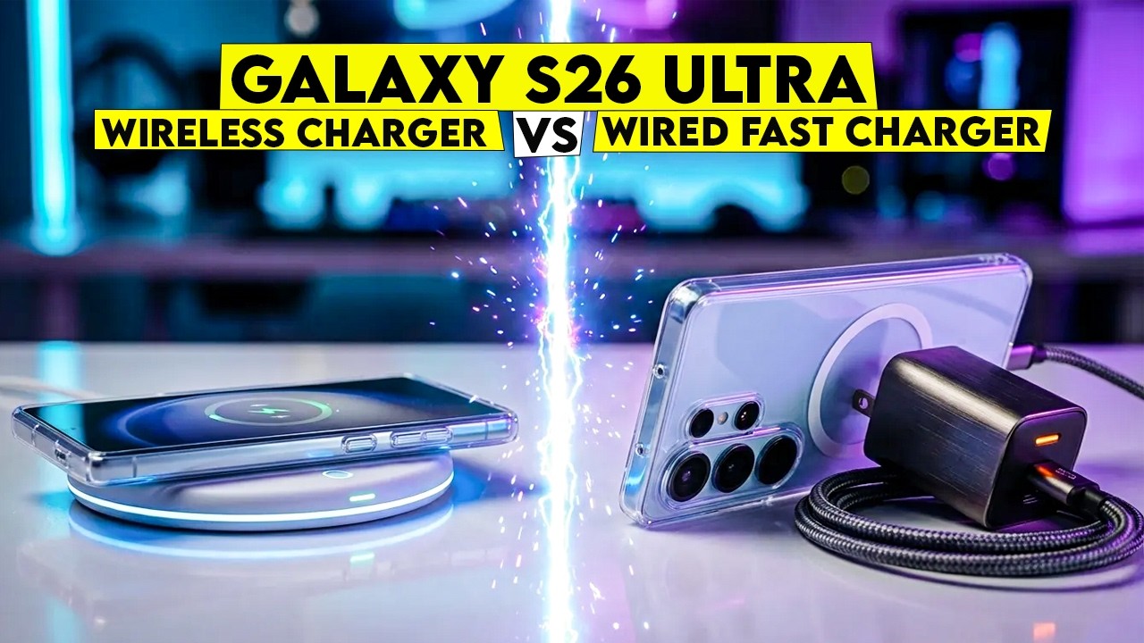 Galaxy S26 Ultra Wireless Chargers vs Wired Fast Chargers🔥 – Which One is Truly Faster?