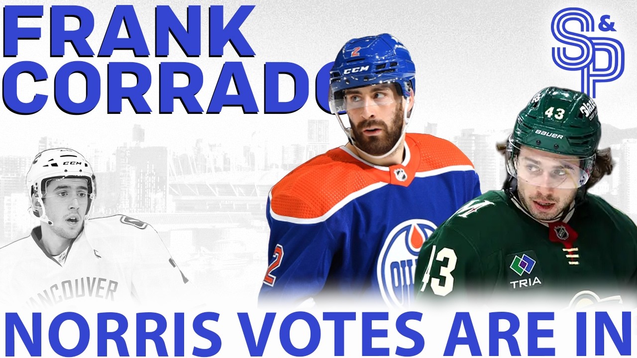 frank corrado evan bouchard quinn hughes vancouver canucks norris voting frank corrado evan bouchard quinn hughes vancouver canucks norris voting