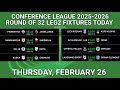 Rückspiele Der Conference League 2026 Runde Der Letzten 32 Heute