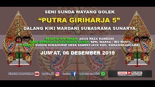 LIVE STREAMING PAGELARAN WAYANG GOLEK PGH5 || SIMPAYJAYA, 06 DESEMBER 2019