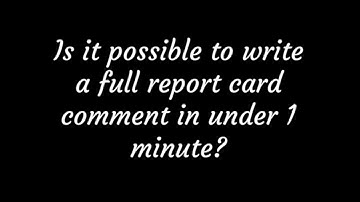 PrestoGrade - Report Card Comments in under 1 Minute