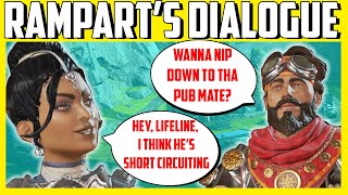 Rampart's Dialogue Interactions With Every Legend Are Hilarious! - Apex Legends Season 6 Lore