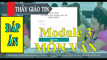 ĐÁP ÁN Module 3 môn VĂN THCS | Bồi dưỡng GVPT