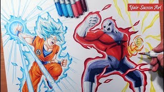 Speed Drawing - Goku Ultra Instinct!! ( Goku vs Jiren )