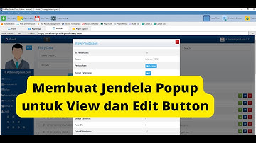 Cara memunculkan popup untuk view dan edit di PHPRad #phprad #popup #modal
