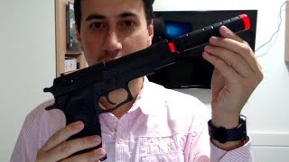 [Unbox/Teste] Beretta M22 Spring com Silenciador - Double Eagle (Airsoft)