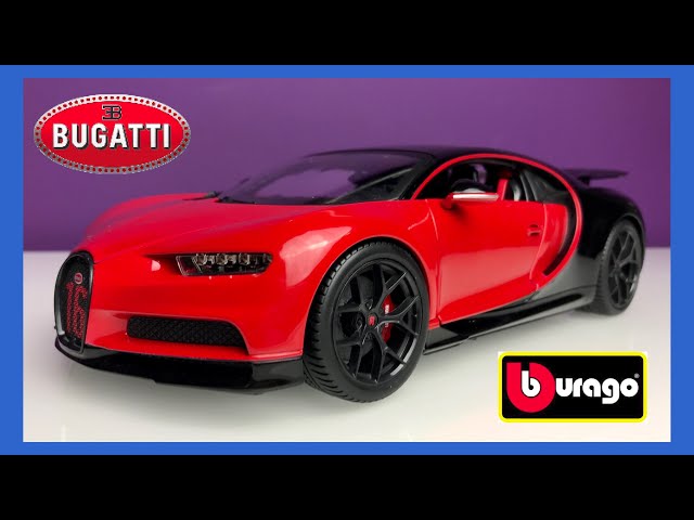 Bugatti chiron rouge voiture miniature Bburago 1/18