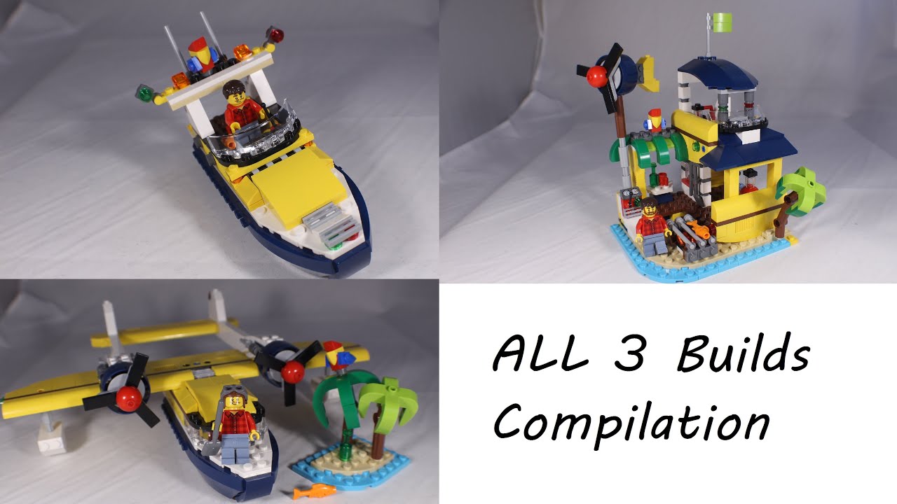 Lego Creator 31064 Island Adventures All Models Stop Motion Build Compilation