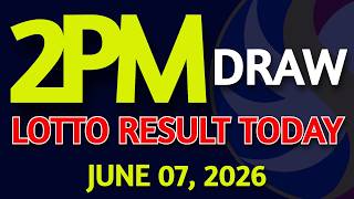 2pm Lotto Result Today June 07, 2026 Swertres Ez2 PCSO