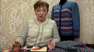 картинка: Обвязка вязаных изделий кантом из столбиков без накида от О. С. Литвиной.