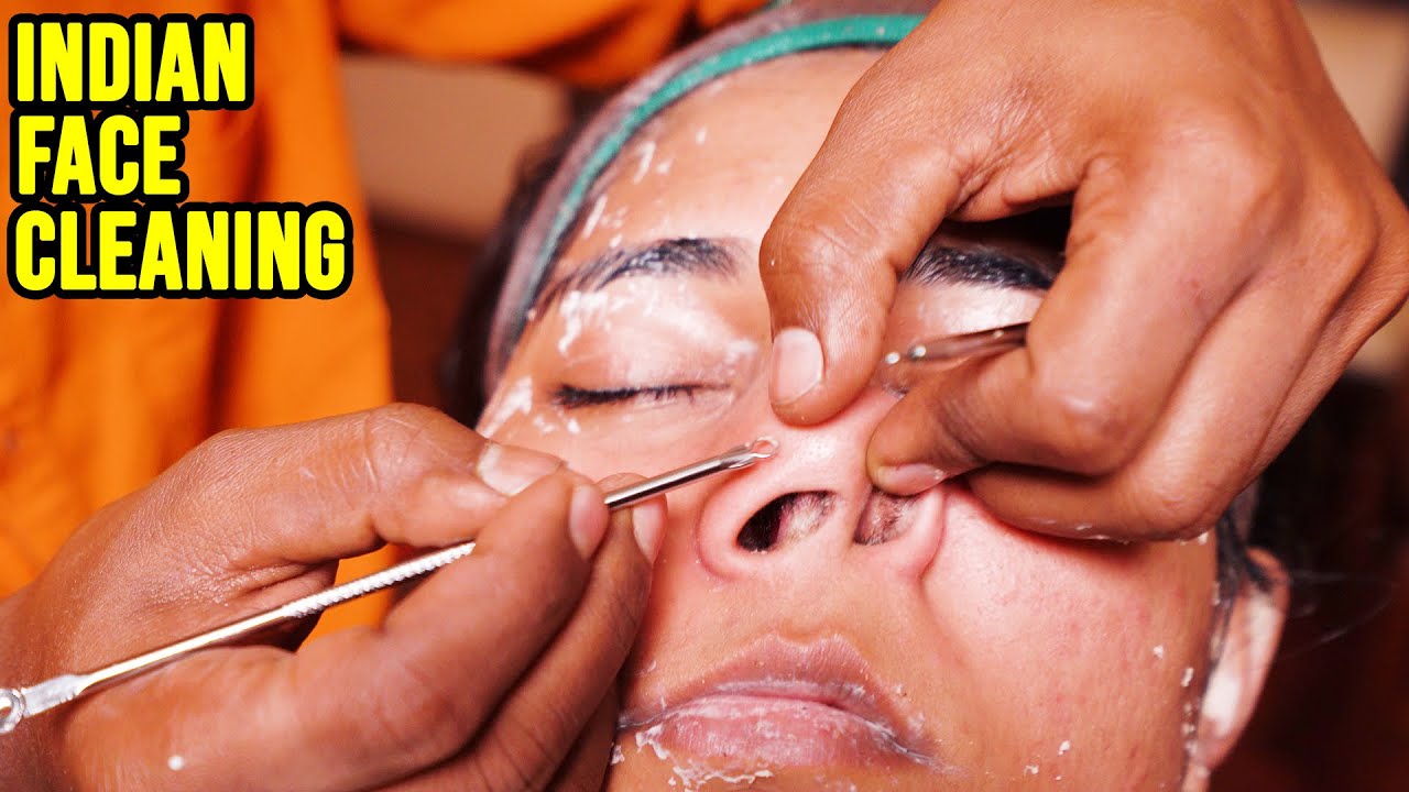 INDIAN FACE CLEANING 🟡 NOSE BLACKHEAD EXTRACTED by MASTER CRACKER 🟡 ASMR sleep