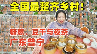 潮汕特色美食炸普寧豆乾老字號糖蔥薄餅8塊一籠普寧夜茶。Exclusive street food and Special night buffet in Puning, Guangdong