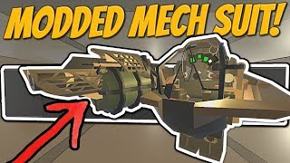 I Raided With The Most Op Armour In Unturned Modded Unturned 1 - rsb mech suit roblox