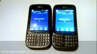 LG C660 Antutu Benchmark CM7.2 vs Stock Android 2.3.3