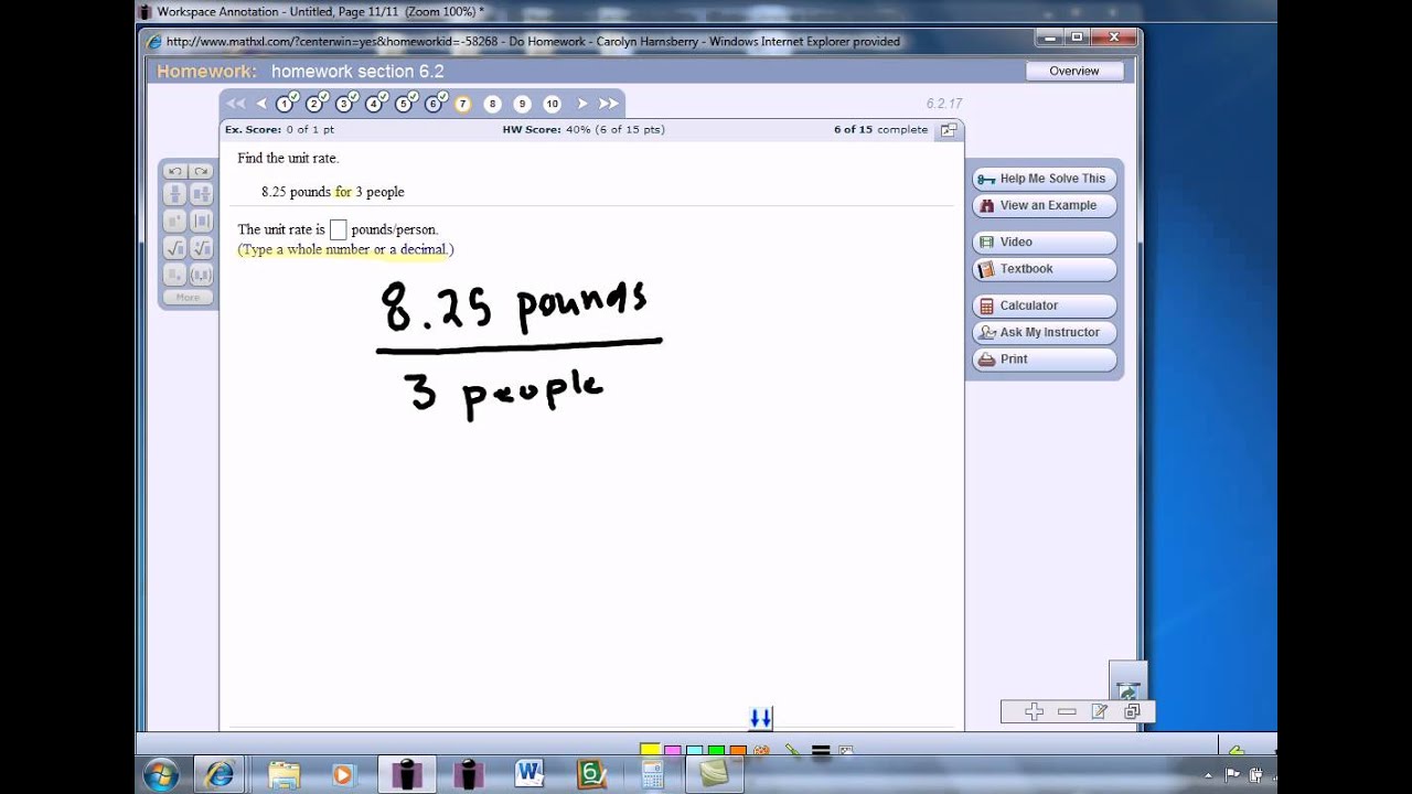 Sec 6.2 Problem 7 - YouTube
