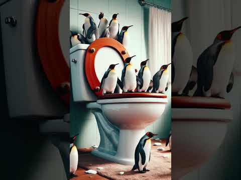 Penguins in elaborate