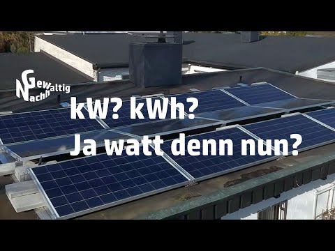 Video: Was ist eine Kilowattstunde?