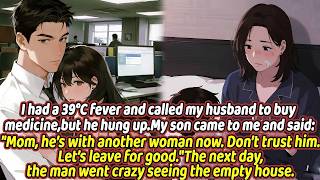 I had a 39°C fever and called my husband to buy medicine, but he hung up.My son came to me and said