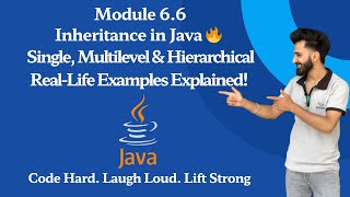 Inheritance in Java 🔥 | Single, Multilevel & Hierarchical