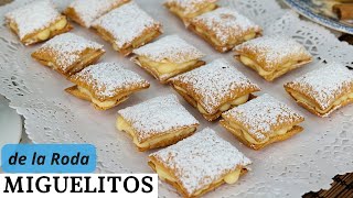 MIGUELITOS DE LA RODA | bocaditos de crema y hojaldre