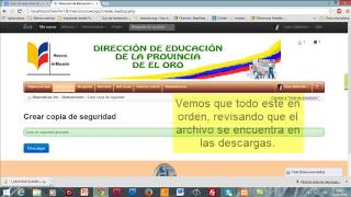 Importar copia de seguridad de curso en Chamilo 1.9.6
