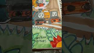 petersam , rusty and proteus fanart thomas and friends