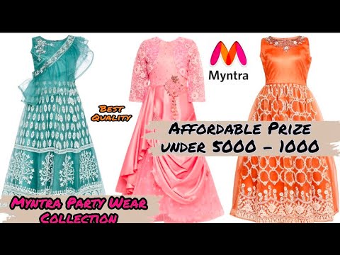 party wear gown online myntra