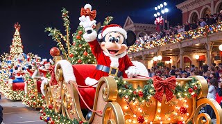 Disneyland California Christmas 2025 | 1 Hour Full Holiday Parade, Snowfall, Decorations & Fireworks