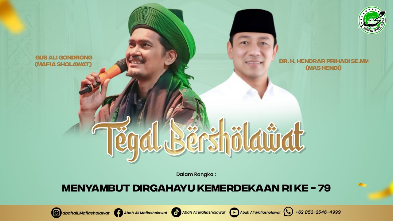 🔴[ LIVE ] TEGAL BERSHOLAWAT DALAM RANGKA MENYAMBUT DIRGAHAYU KEMERDEKAAN RI KE - 79 | 04-08-202