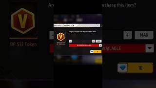 V badge In 10 Diamonds Time Travel in Free Fire phir kya hua dekho - Garenafree fire max #shorts