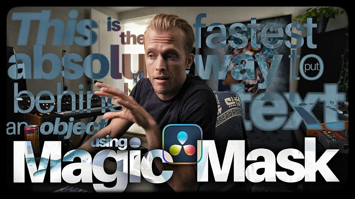 The FASTEST Way to Put Text Behind ANYTHING In DaVinci Resolve (2 minutes) – Magic Mask Tutorial
