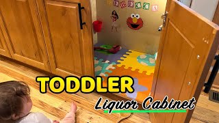 How to build a playroom out of a liquor cabinet