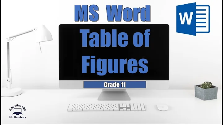 How to Insert a Table of Figures | MS Word