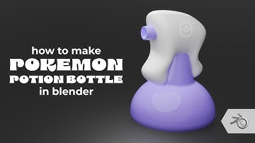 How to Make a Pokémon Potion in Blender | 3D Modeling and Texture Process
