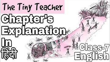 The Tiny Teacher / हिंदी Explanation / Class-7 NCERT English Supplementary Chapter-1 / By-KV Teacher