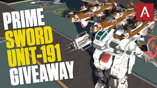War Robots NEW Giveaway 100x Prime Sword Unit-191 | WR Sword Unit Giveaway + Gameplay