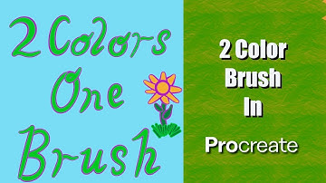 2 color brush in PROcreate