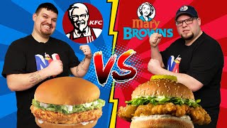 BIG Crunch VS BIG Mary - Battle Of The Chicken Sandwich | WHICH IS BETTER?