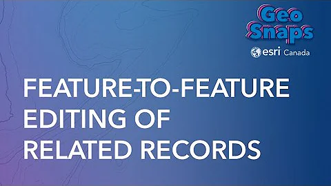 Feature-to-Feature Editing of Related Records - DayDayNews