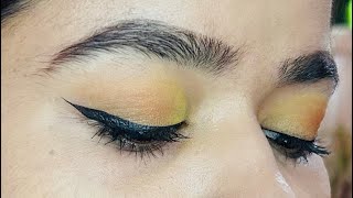 Simple eye makeup tutorial for beginners || eyeliner tutorial || summer eye makeup