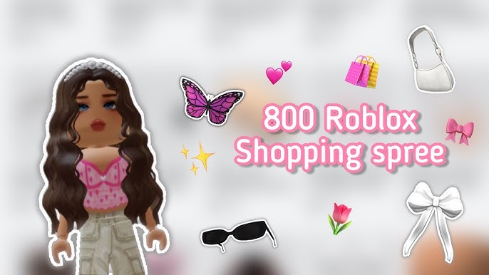 ROBLOX 800 ROBUX SLENDER SHOPPING SPREE😘🏃‍♂️ 