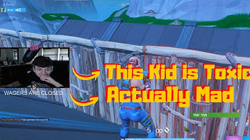 Clix Destroys an actually Toxic Random Guy in a 1v1 Wager- Fortnite Champ