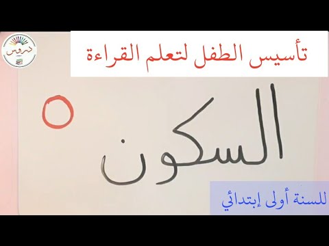 درس السكون تعلم نطق الحرف مع السكون 