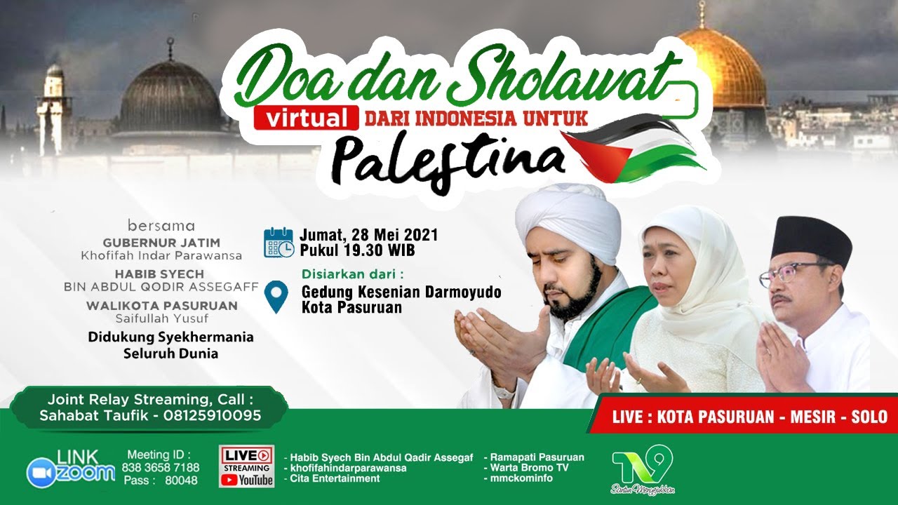 Doa dan Sholawat dari Indonesia untuk Palestina - YouTube