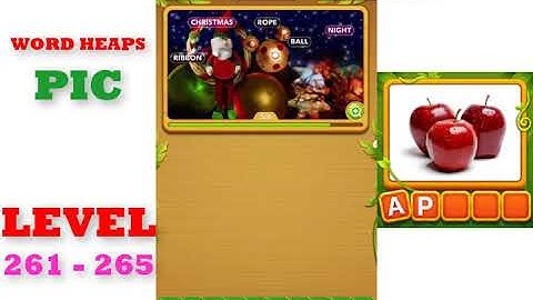 Word Heaps: Pic Puzzle Level 261 - 265 | All Answers | Walkthrough