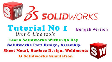 Solidworks Beginner 1st Guideline for Starting Solidworks Bangla Tutorial