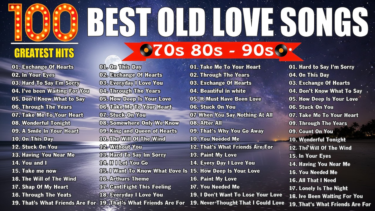 GREATEST HITS OF LOVE SONGS 70'S 80'S 90'S🌹BEST 100 LOVE SONGS MEDLEY 2025🌹AIR SUPPLY, LIONEL RICHIE