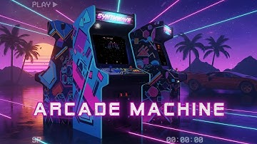 Arcade Machine Retro Sunset Gaming 🎮 Nostalgic Synthwave for Drive & Focus 🚗 Neon Horizon